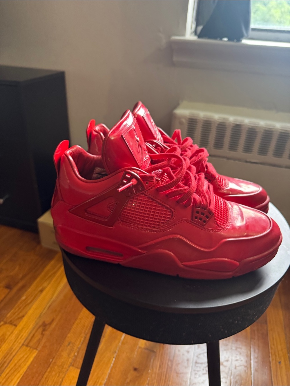 Jordan All-Red 4Lab Retro Basketball Sneakers